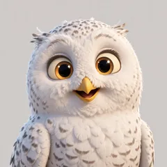 Cartoon of Opal the Snowy Owl