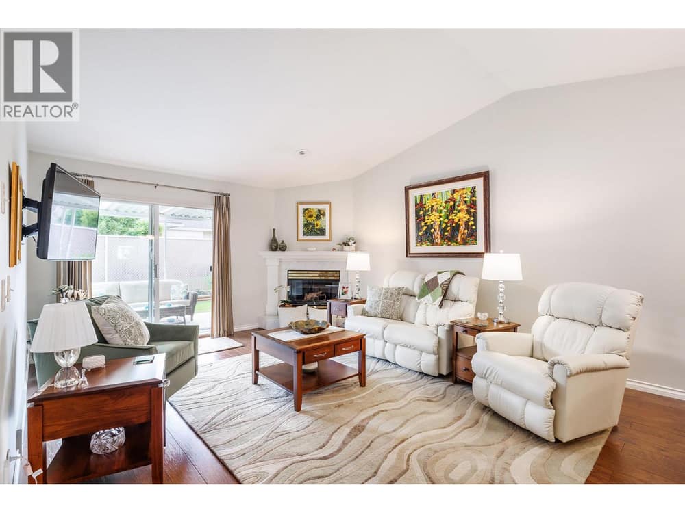 Bright & Spacious Living Room with Vaulted Ceiling