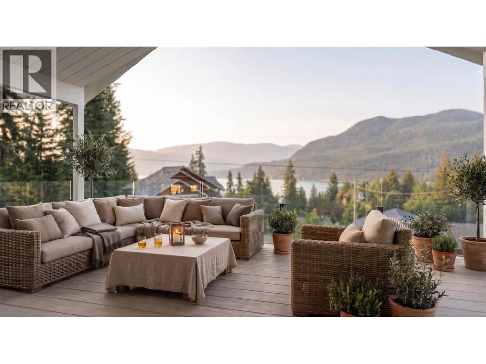 Artistic rendering of view off deck based on the design plans and views