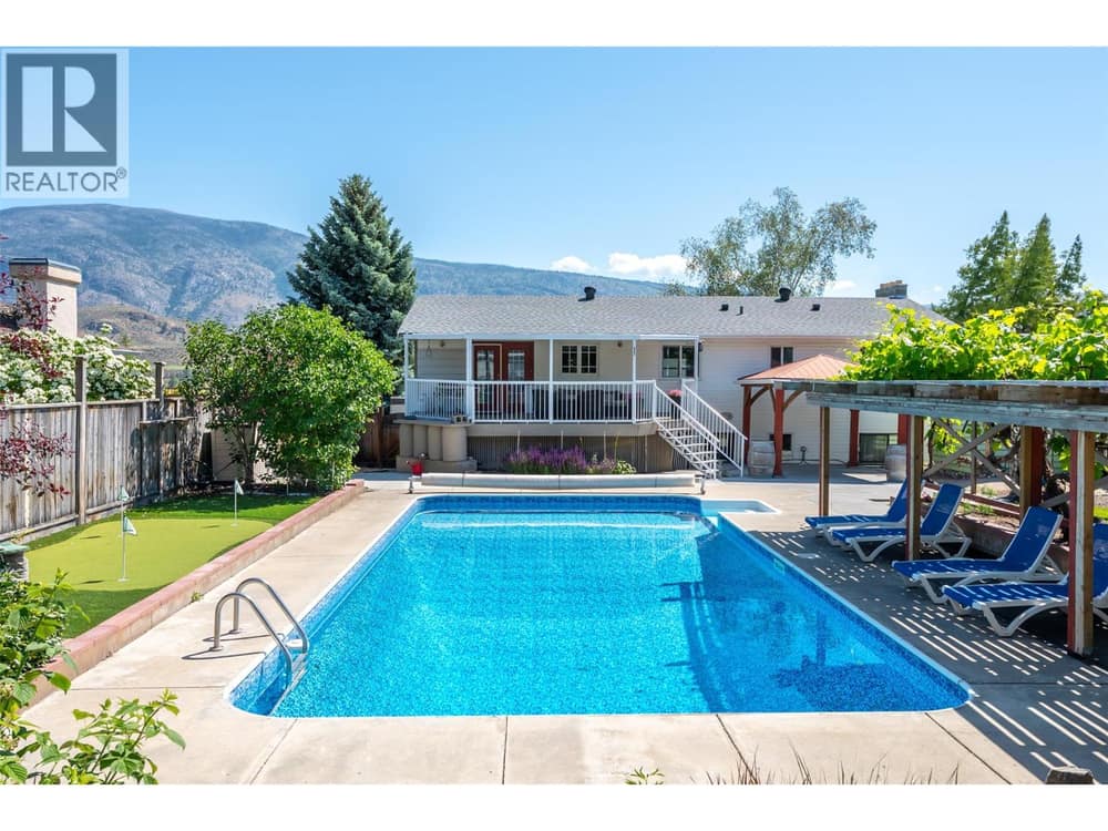 Back yard with inground pool