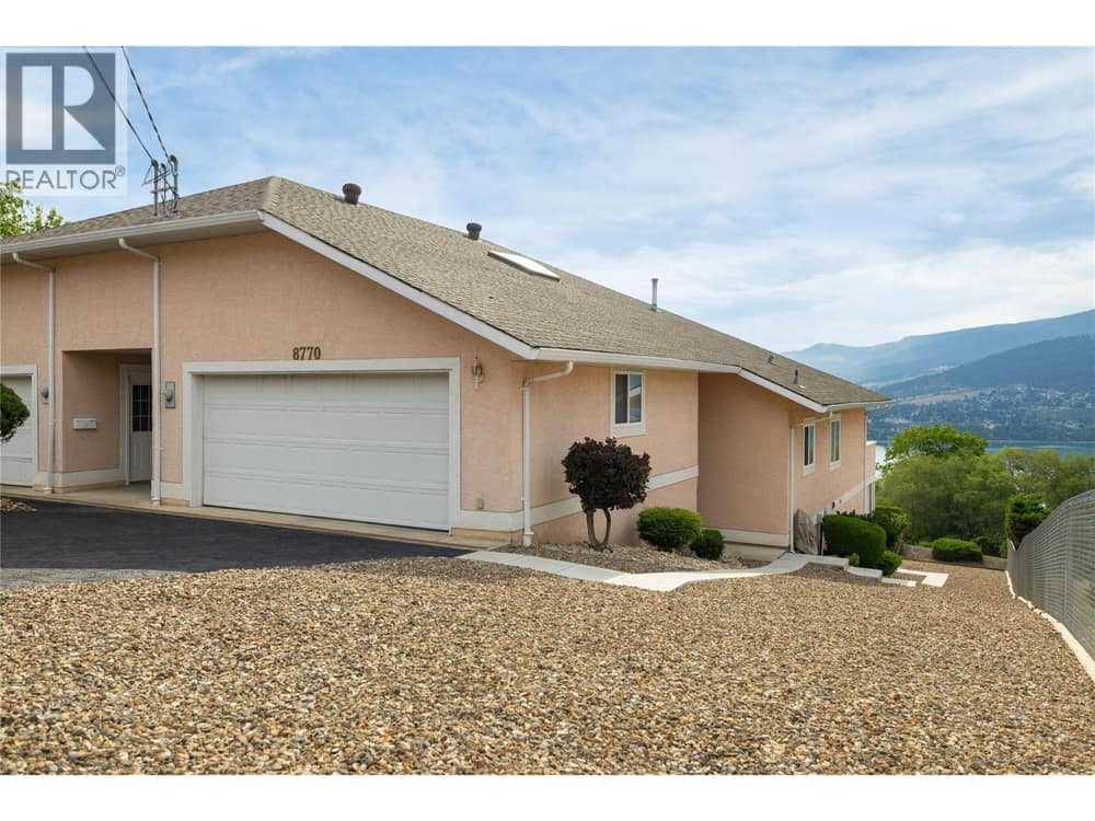 Front corner view of your 1/2 duplex with garage