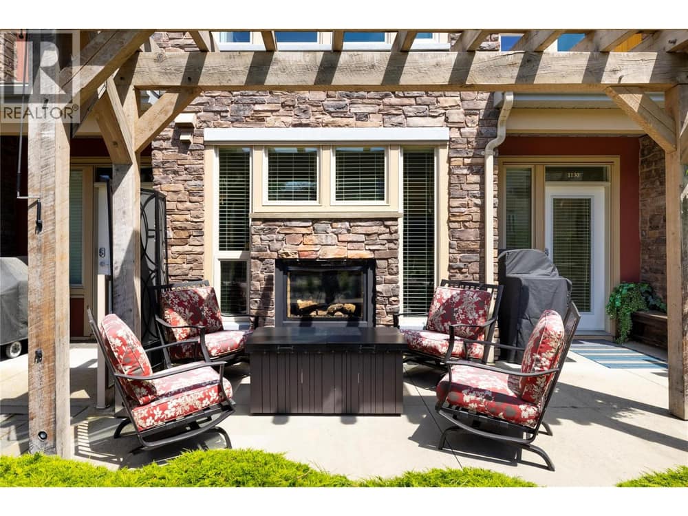 Your private patio with gas fireplace
