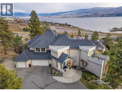 Aerial view of the front of the home