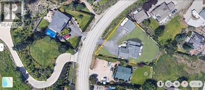Aerial view, pre-fire. Lot lines approximate