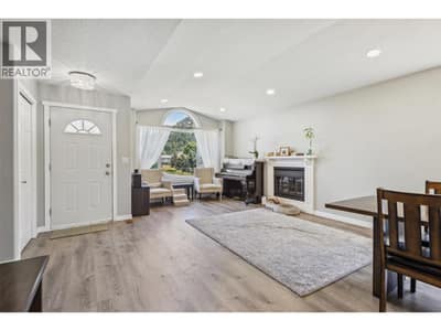 Living room with natural gas fireplace