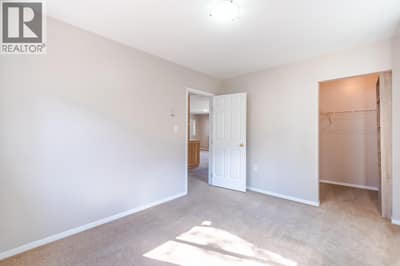 Bedroom with walk in closet
