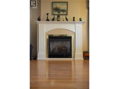 Gas fireplace in living room