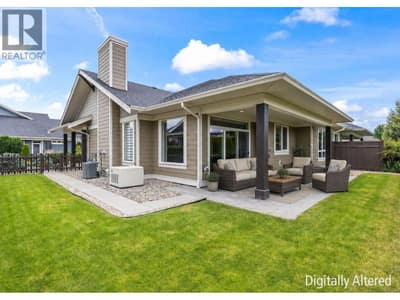 Backyard virtually staged to show possibilities