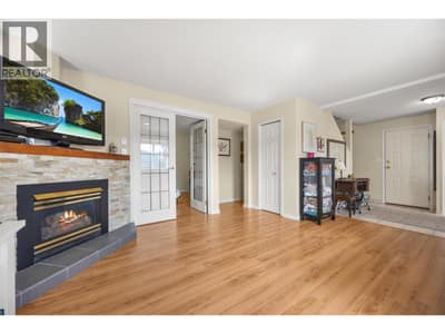 Family room with gas fireplace