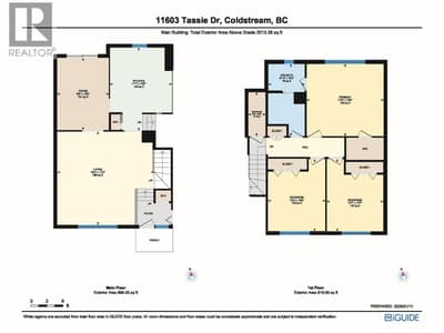 Floor Plan Main & Upper level