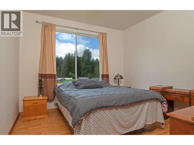 Primary bedroom with bright window
