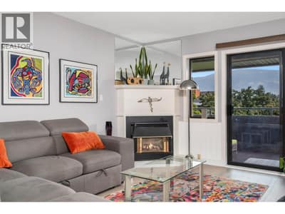 Cozy gas fireplace