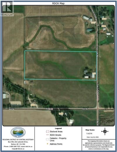 RDCK Property lines .