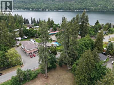 Drone view from lot showing proximity to lake