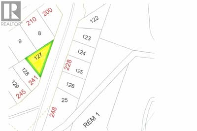 RDCK Map showing location and shape of lot