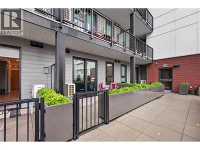 Offering direct access from the community patio to the unit