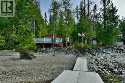 View from dock up to house