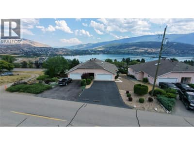 Aerial view of home and across Kal Lake to the valley