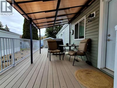 Partially covered deck