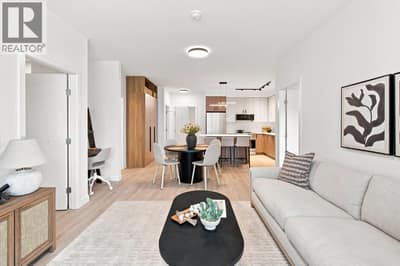 Living room and kitchen