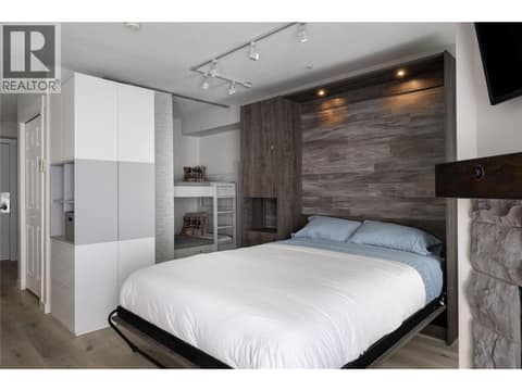 Custom Murphy Bed with USB charging station and Reading Lights Above