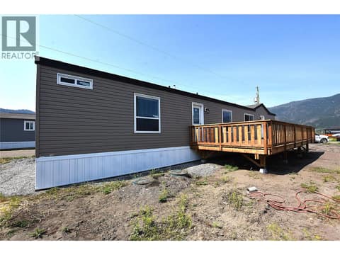Large deck at 61 Antoine Road Unit# 24, Swan Lake West, Vernon