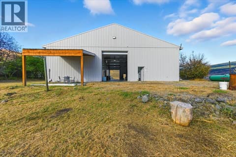 Back Of Shop 14' x 12' Roller Door at 6924 / 6926 Old Kamloops Road, Swan Lake West, Vernon