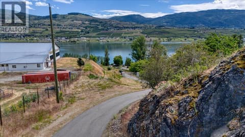 Driveway leaving the property at 6924 / 6926 Old Kamloops Road, Swan Lake West, Vernon