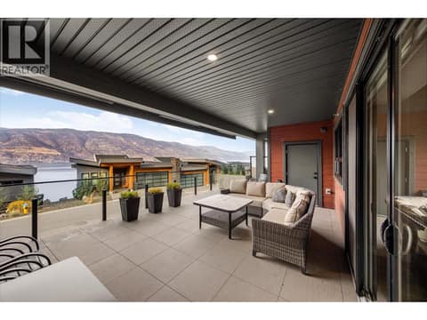 Large covered deck at 3475 Granite Close Unit# 109, McKinley Landing, Kelowna