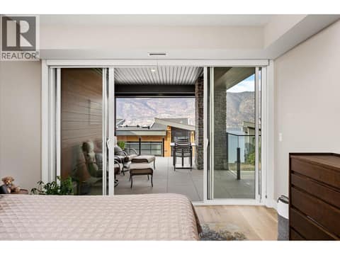 Primary bedroom deck entrance at 3475 Granite Close Unit# 109, McKinley Landing, Kelowna