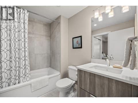 Second bathroom/Guest bathroom at 3475 Granite Close Unit# 109, McKinley Landing, Kelowna