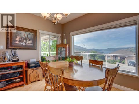 Dining room with lakeview! at 667 Mt York Drive, Middleton Mountain Coldstream