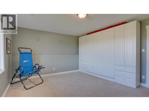 Lower level bdrm with Murphy bed. at 667 Mt York Drive, Middleton Mountain Coldstream