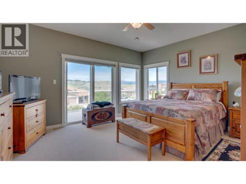 Primary bedroom with its own deck at 667 Mt York Drive, Middleton Mountain Coldstream