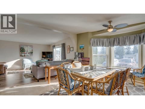 Dining area faces south! at 9510 Highway 97N Unit# 43, Swan Lake West, Vernon
