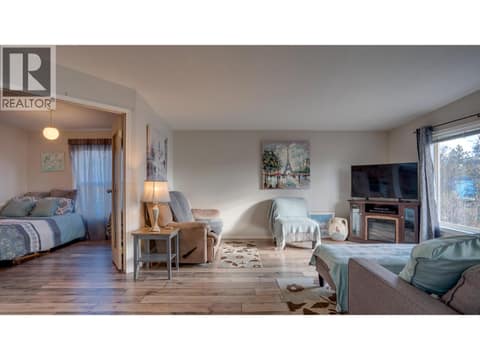Living room, with den on the left. at 9510 Highway 97N Unit# 43, Swan Lake West, Vernon