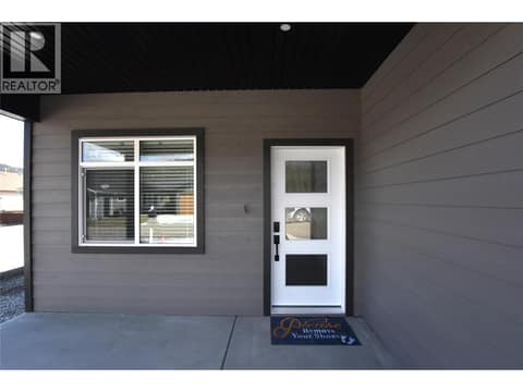 Covered entrance. Lets go inside at 592 Nighthawk Avenue, Okanagan North, Vernon
