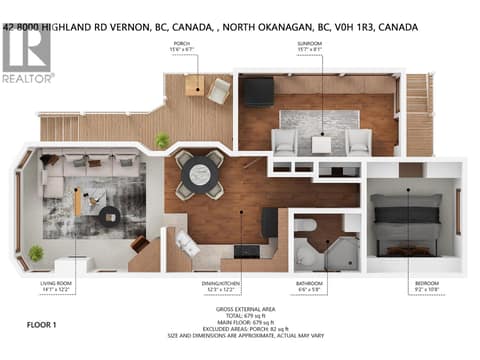 Floorplan at 8000 Highland Road Unit# 42, North BX, Vernon