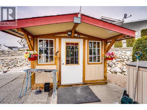Your shed that is set up as a very functional work shop. at 8000 Highland Road Lot# 41, North BX, Vernon