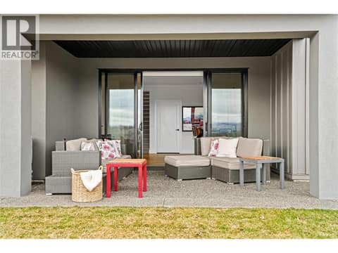 Lower Level Patio at 209 Ashcroft Place, Predator Ridge, Vernon