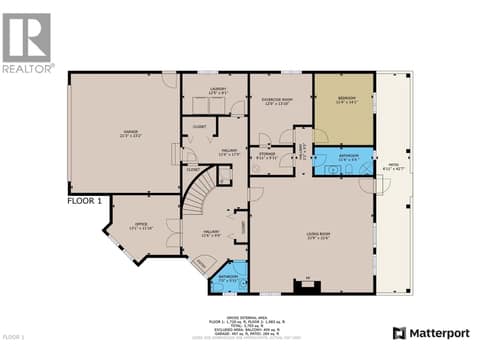 Floor Plans - Main Ground Level at 7821 Old Kamloops Road, Swan Lake West, Vernon