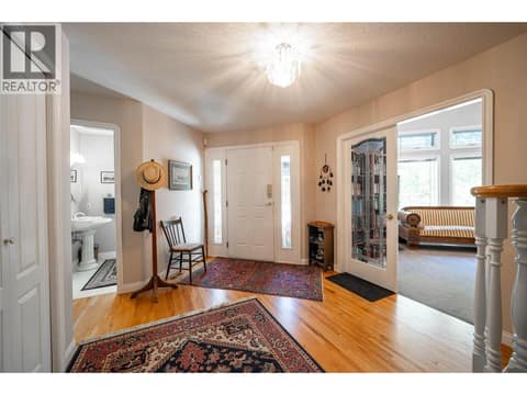 Lower Level Floor: Front Entrance at 7821 Old Kamloops Road, Swan Lake West, Vernon