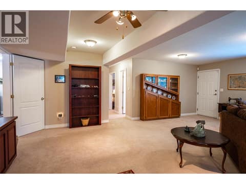 Lower Level Floor: Family Room at 7821 Old Kamloops Road, Swan Lake West, Vernon
