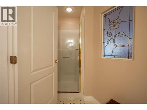 Upper Main Level:  3 PC Bathroom at 7821 Old Kamloops Road, Swan Lake West, Vernon