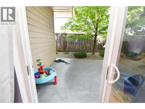 Access to private 15X13ft patio at 4205 27 Street Unit# 102, City of Vernon