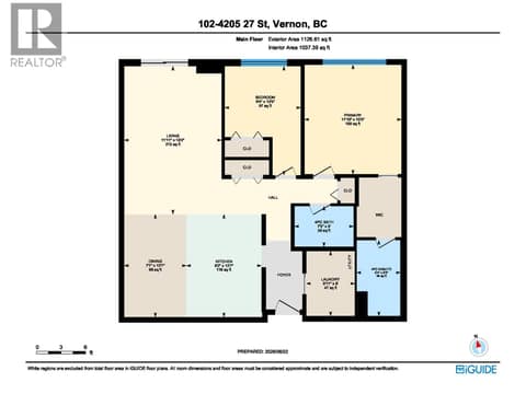 Floor Plan at 4205 27 Street Unit# 102, City of Vernon