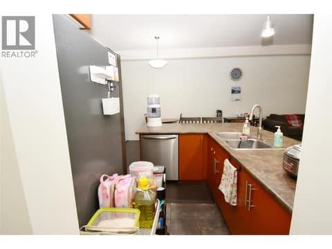 Kitchen view from foyer area at 4205 27 Street Unit# 102, City of Vernon