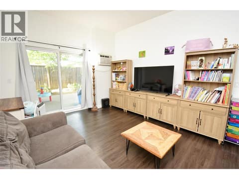 Living room access to private patio area at 4205 27 Street Unit# 102, City of Vernon