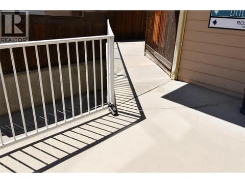 Lockbox on railing at 4205 27 Street Unit# 102, City of Vernon