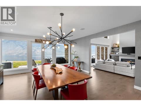 Dining room with views to enjoy at 229 Holloway Drive, Tobiano, Kamloops